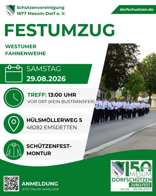 Festumzug Westum am 29.08