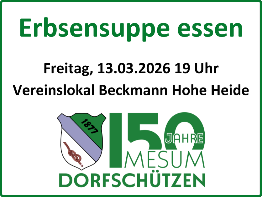 Erbsensuppe essen bei Beckmann Hohe Heide