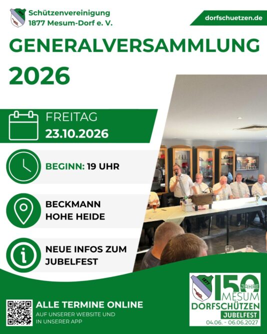Einladung zur Generalversammlung 2026