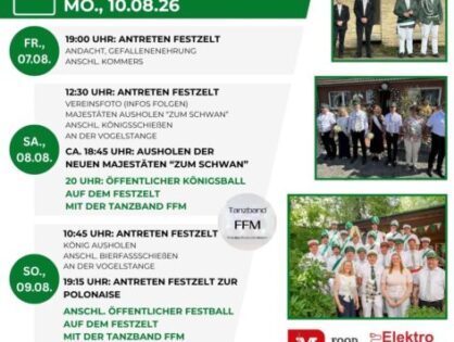 Schützenfest 2026 - Unser diesjähriges Plakat und alle Infos