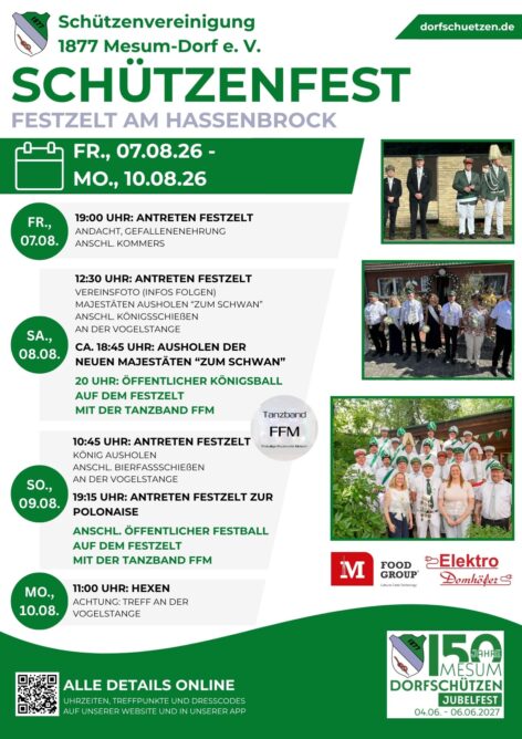 Schützenfest 2026 - Unser diesjähriges Plakat und alle Infos