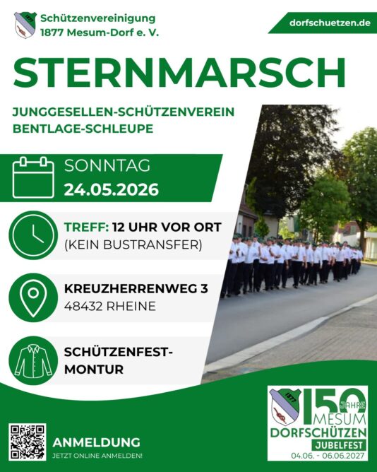 Sternmarsch Bentlage-Schleupe am 24.05